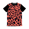 Neon Peach Leopard Spot Classic Panel T-Shirt - Mr.SWAGBEAST