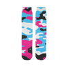 Pink Teal Black White Camo Tube Socks - Mr.SWAGBEAST
