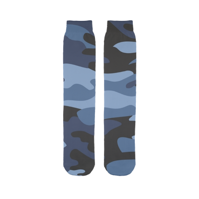 Dark Blues Camo Tube Socks - Mr.SWAGBEAST