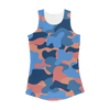 Blue Orange Camo Women Performance Tank Top - Mr.SWAGBEAST