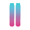 Teal Blue Faded to Hot Pink Tube Socks - Mr.SWAGBEAST