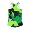 Neon Green Camo Women Performance Tank Top - Mr.SWAGBEAST