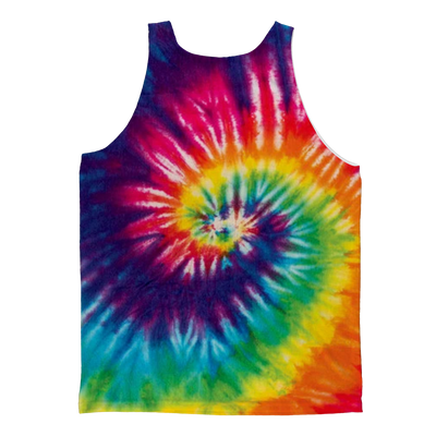 Rainbow Swirl Tie Dyed Adult Tank Top - Mr.SWAGBEAST