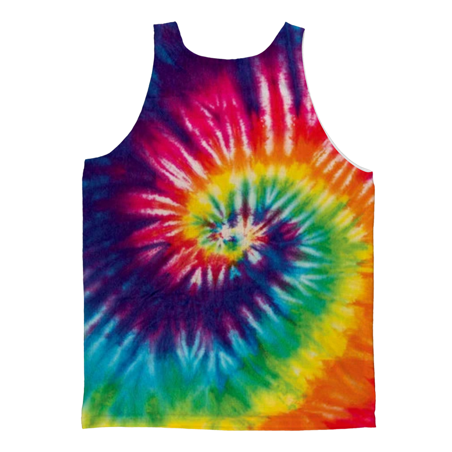 Rainbow Swirl Tie Dyed Adult Tank Top - Mr.SWAGBEAST