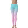 Pink Teal Gradient Leggings - Mr.SWAGBEAST