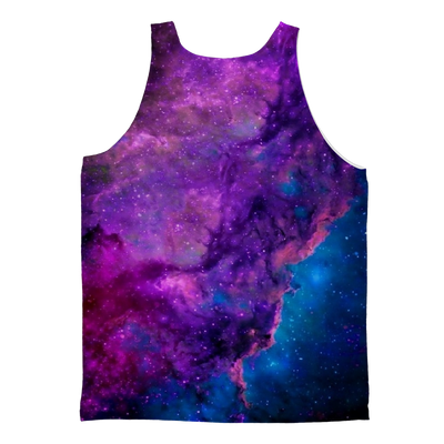 Blue Purple Space Nebula Adult Tank Top - Mr.SWAGBEAST