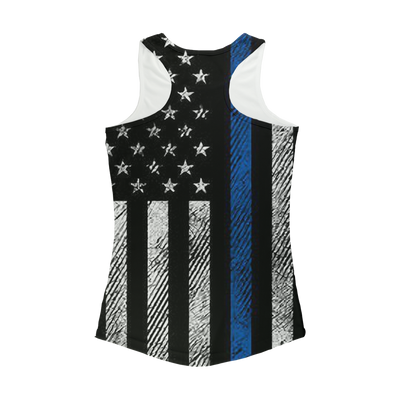 Blue Lives Matter Women Performance Tank Top - Mr.SWAGBEAST