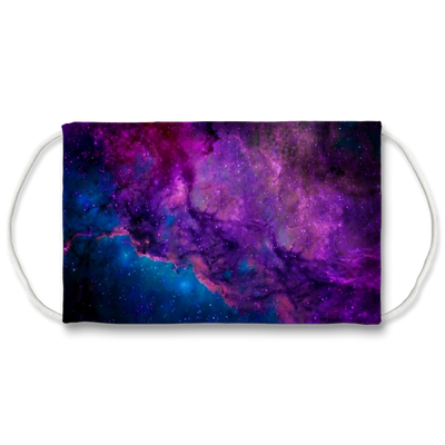 Blue Purple Space Nebula Face Mask - Mr.SWAGBEAST
