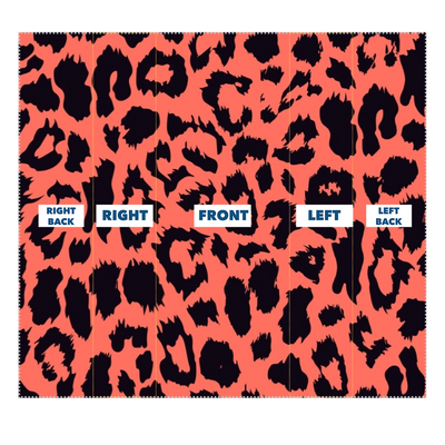 Neon Peach Leopard Spot Sublimation Neck Gaiter - Mr.SWAGBEAST