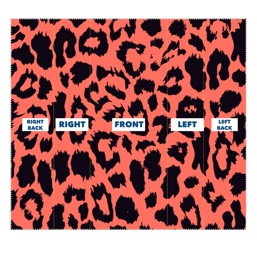 Neon Peach Leopard Spot Sublimation Neck Gaiter - Mr.SWAGBEAST