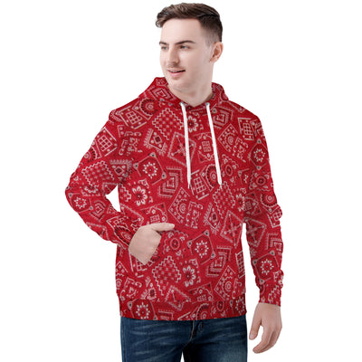 Red Bloods Bandana Men's Unisex Premium Pullover Adult - Mr.SWAGBEAST