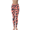 Neon Peach Leopard Spot Leggings - Mr.SWAGBEAST