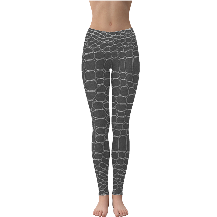 Black Snake Skin Leggings - Mr.SWAGBEAST
