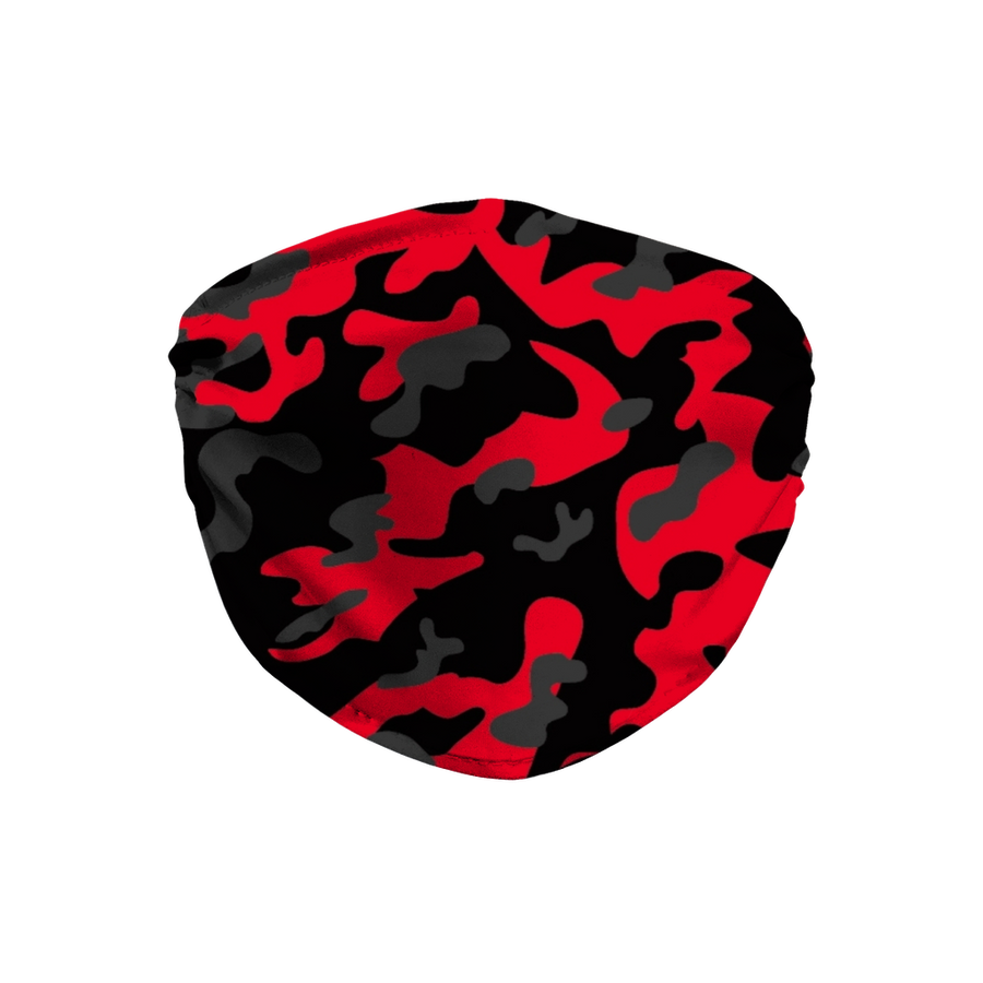 Red Black Grey Camo Face Mask - Mr.SWAGBEAST