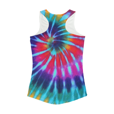 Tie Dye Pattern Women Performance Tank Top - Mr.SWAGBEAST
