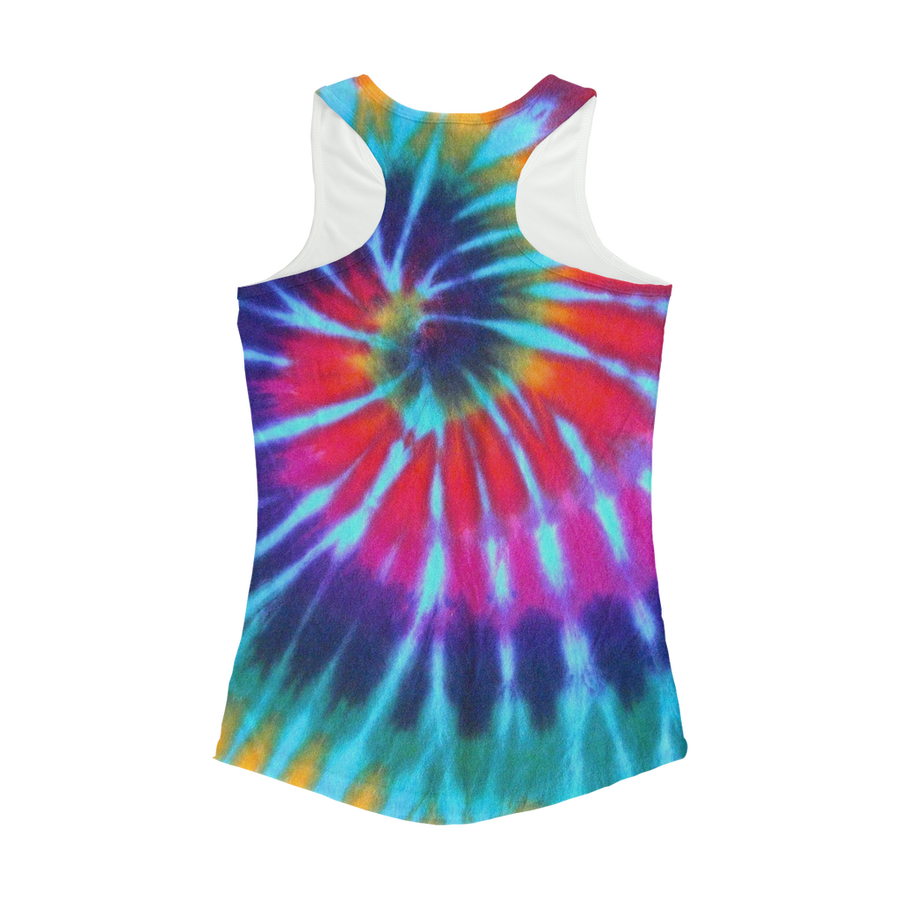 Tie Dye Pattern Women Performance Tank Top - Mr.SWAGBEAST