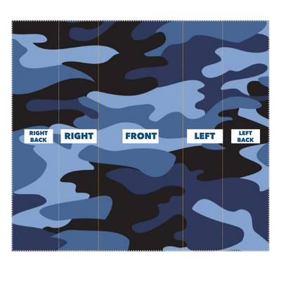 Dark Blues Camo Neck Gaiter/Face Mask - Mr.SWAGBEAST