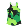 Neon Green Camo Women Performance Tank Top - Mr.SWAGBEAST