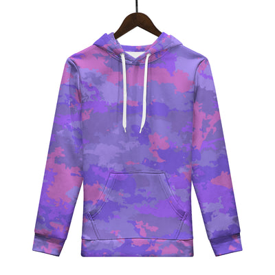 Purple Pink Pastel Camo Pattern Men's/Unisex Premium Pullover Adult Hoodie - Mr.SWAGBEAST