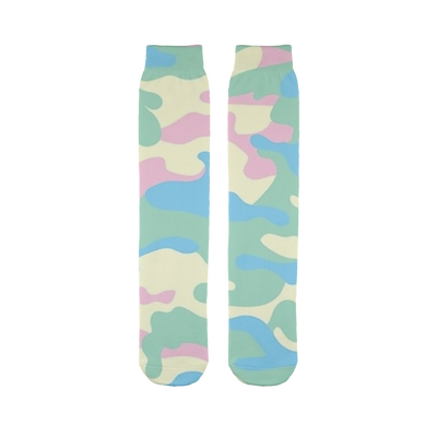 Creme Pastel Camo Tube Socks - Mr.SWAGBEAST