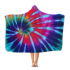 Tie Dye Pattern Premium Adult Hooded Blanket - Mr.SWAGBEAST