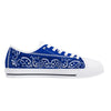 Crip Walk Crip Blue Bandana Low-Top Chuck Sneakers - Mr.SWAGBEAST