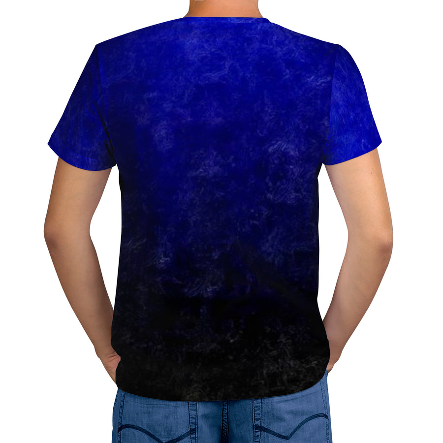 Blue Faded to Black Men's/Unisex Premium Adult T-Shirt - Mr.SWAGBEAST