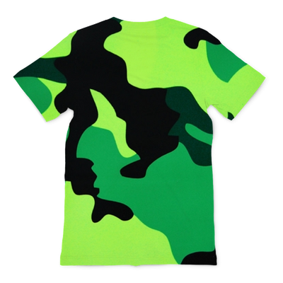 Neon Green Camo Premium Adult T-Shirt - Mr.SWAGBEAST