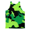 Neon Green Camo Adult Tank Top - Mr.SWAGBEAST