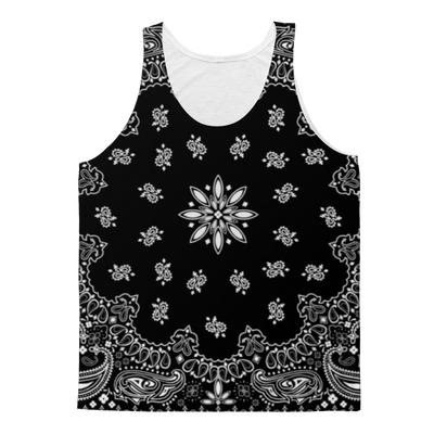 Black Classic Bandana Adult Tank Top - Mr.SWAGBEAST