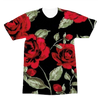 Red Roses on Black Premium Adult T-Shirt - Mr.SWAGBEAST