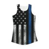 Blue Lives Matter Women Performance Tank Top - Mr.SWAGBEAST