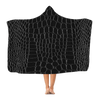 Black Snake Skin Premium Adult Hooded Blanket - Mr.SWAGBEAST