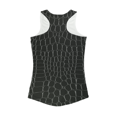 Black Snake Skin Women Performance Tank Top - Mr.SWAGBEAST