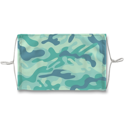 Teal Green Baja Camo Face Mask - Mr.SWAGBEAST