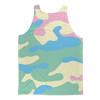 Pastel Colors Camo Black Bandana Adult Tank Top - Mr.SWAGBEAST