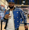 Crip Cuz Blue Bandana Men's/Unisex Bomber Jacket - Mr.SWAGBEAST