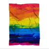 LGBT Pride Rainbow Paint Canvas Premium Blanket - Mr.SWAGBEAST