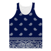 Blue Bandana Adult Tank Top - Mr.SWAGBEAST