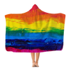 LGBT Pride Rainbow Paint Canvas Premium Hooded Blanket - Mr.SWAGBEAST