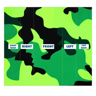 Neon Green Camo Sublimation Neck Gaiter - Mr.SWAGBEAST