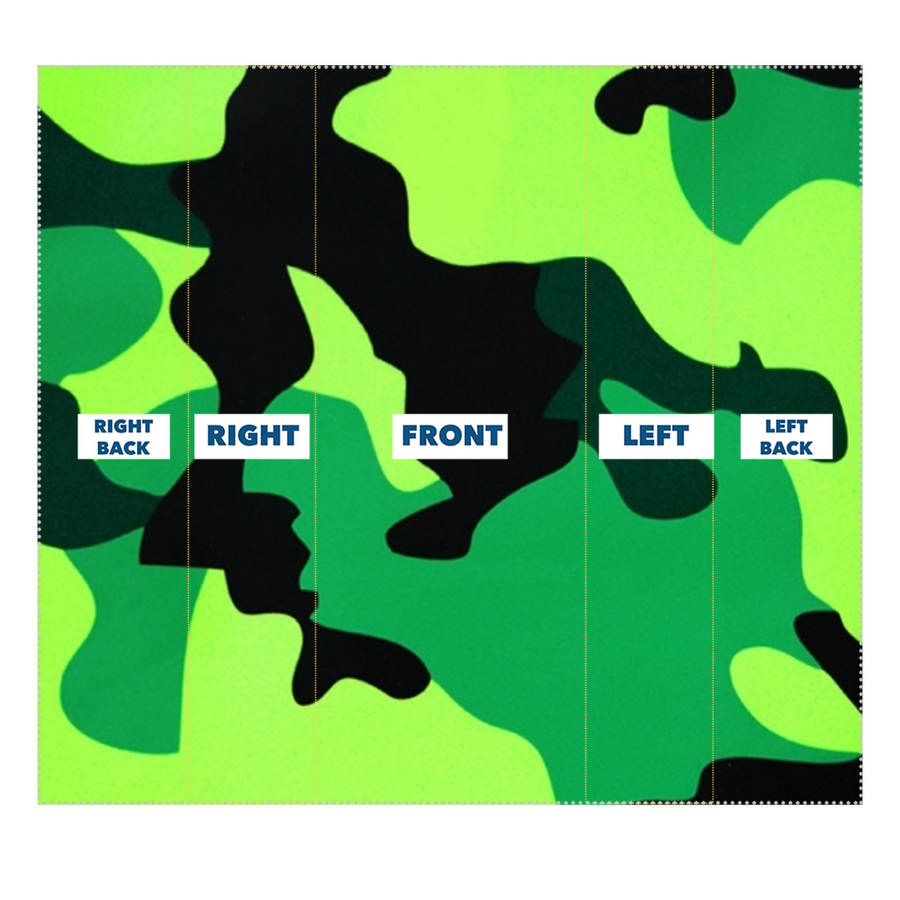 Neon Green Camo Sublimation Neck Gaiter - Mr.SWAGBEAST