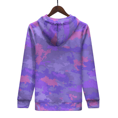 Purple Pink Pastel Camo Pattern Men's/Unisex Premium Pullover Adult Hoodie - Mr.SWAGBEAST
