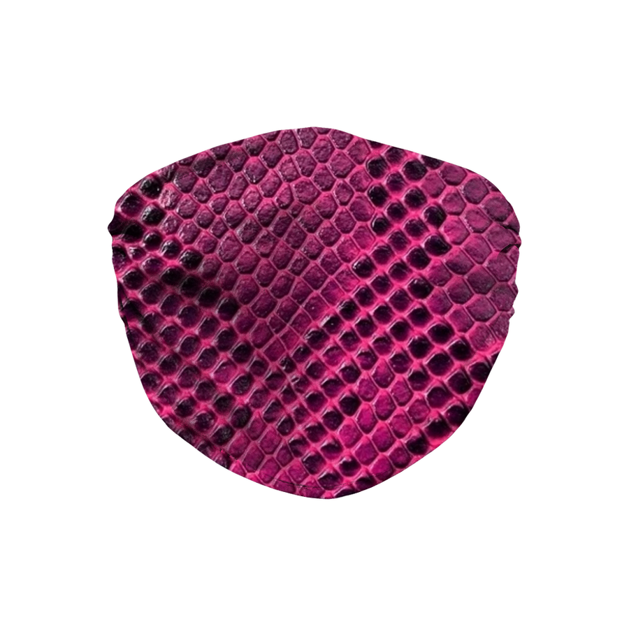 Pink Viper Snake Skin Print Face Mask - Mr.SWAGBEAST