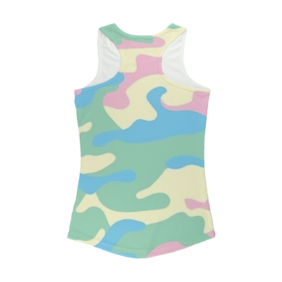 Pastel Colors Camo Women Performance Tank Top - Mr.SWAGBEAST