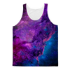 Blue Purple Space Nebula Adult Tank Top - Mr.SWAGBEAST