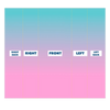 Pink Teal Gradient Neck Gaiter/Face Mask - Mr.SWAGBEAST