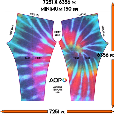 Tie Dye Pattern Leggings - Mr.SWAGBEAST