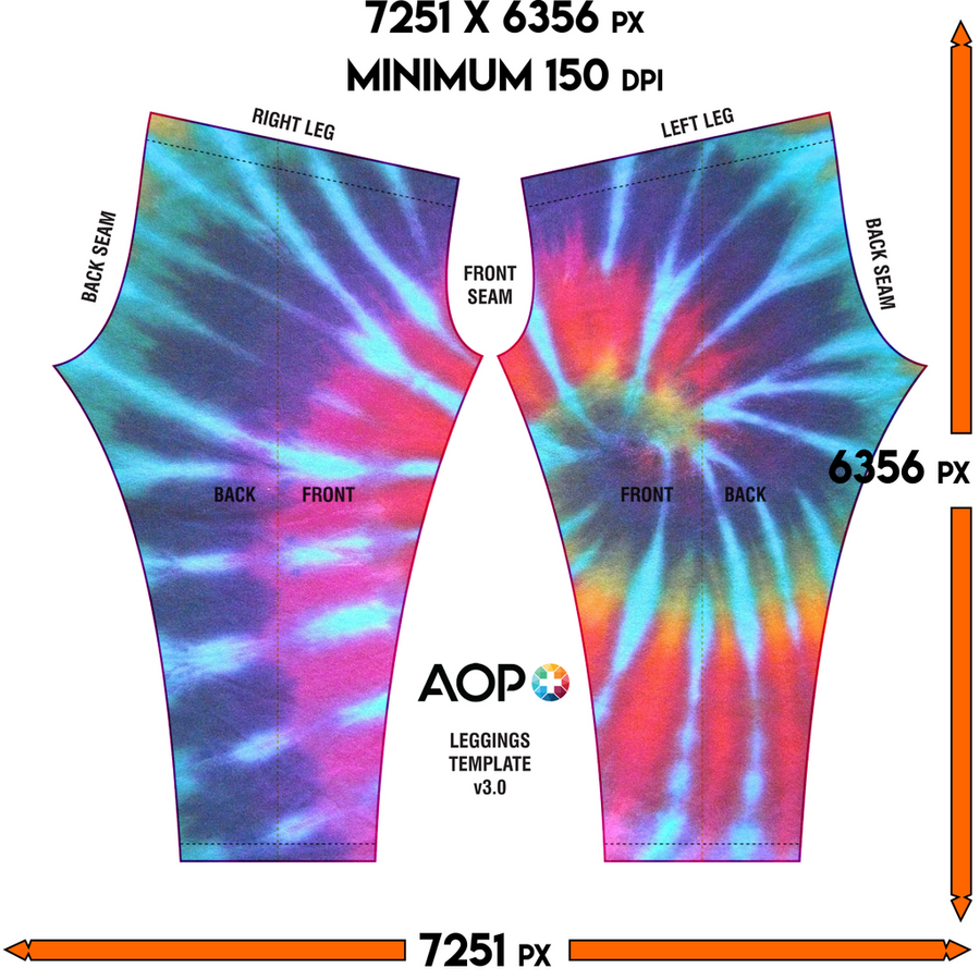 Tie Dye Pattern Leggings - Mr.SWAGBEAST