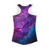 Blue Purple Space Nebula Women Performance Tank Top - Mr.SWAGBEAST
